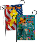 Dia de Muetos Fun - Halloween Fall Vertical Impressions Decorative Flags HG120072 Made In USA