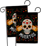 Dia de Muetos Skull - Halloween Fall Vertical Impressions Decorative Flags HG120073 Made In USA