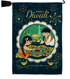 Diwali Shine On - Faith & Religious Inspirational Vertical Impressions Decorative Flags HG190001 Made In USA