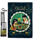 Diwali Shine On - Faith & Religious Inspirational Vertical Impressions Decorative Flags HG190001 Made In USA