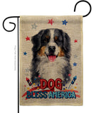 Patriotic Bernese Mountain - Pets Nature Vertical Impressions Decorative Flags HG120117 Made In USA