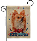 Patriotic Brown Chihuahua - Pets Nature Vertical Impressions Decorative Flags HG120130 Made In USA