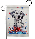 Patriotic Dalmatian - Pets Nature Vertical Impressions Decorative Flags HG120136 Made In USA