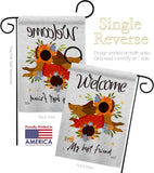 Welcome Best Friend - Pets Nature Vertical Impressions Decorative Flags HG130402 Made In USA