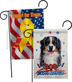 Patriotic Bernese Mountain - Pets Nature Vertical Impressions Decorative Flags HG120117 Made In USA