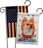 Patriotic Brown Chihuahua - Pets Nature Vertical Impressions Decorative Flags HG120130 Made In USA