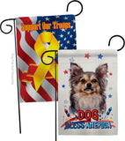 Patriotic Chihuahua - Pets Nature Vertical Impressions Decorative Flags HG120132 Made In USA