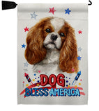 Patriotic Comforter Spaniel - Pets Nature Vertical Impressions Decorative Flags HG120100 Made In USA