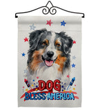 Patriotic Australian Shepherd - Pets Nature Vertical Impressions Decorative Flags HG120112 Made In USA