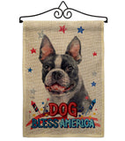 Patriotic Boston Terrier - Pets Nature Vertical Impressions Decorative Flags HG120123 Made In USA