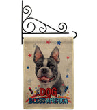 Patriotic Boston Terrier - Pets Nature Vertical Impressions Decorative Flags HG120123 Made In USA