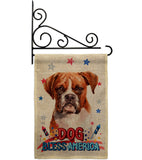 Patriotic Boxer - Pets Nature Vertical Impressions Decorative Flags HG120124 Made In USA