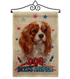Patriotic Charles Spaniel - Pets Nature Vertical Impressions Decorative Flags HG120129 Made In USA