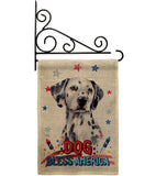 Patriotic Dalmatian - Pets Nature Vertical Impressions Decorative Flags HG120136 Made In USA