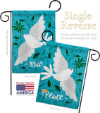 Want Peace - Expression Inspirational Vertical Impressions Decorative Flags HG120097 Made In USA