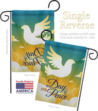 Day of Peace - Expression Inspirational Vertical Impressions Decorative Flags HG190074 Made In USA