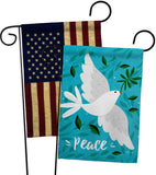 Want Peace - Expression Inspirational Vertical Impressions Decorative Flags HG120097 Made In USA