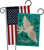 Want Peace - Expression Inspirational Vertical Impressions Decorative Flags HG120097 Made In USA