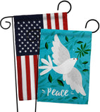 Want Peace - Expression Inspirational Vertical Impressions Decorative Flags HG120097 Made In USA