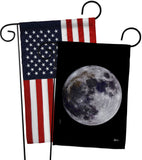 Moon - Expression Inspirational Vertical Impressions Decorative Flags HG141310 Made In USA