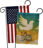 Day of Peace - Expression Inspirational Vertical Impressions Decorative Flags HG190074 Made In USA