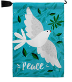 Want Peace - Expression Inspirational Vertical Impressions Decorative Flags HG120097 Made In USA