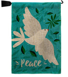 Want Peace - Expression Inspirational Vertical Impressions Decorative Flags HG120097 Made In USA