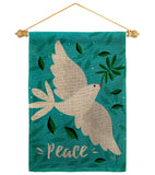 Want Peace - Expression Inspirational Vertical Impressions Decorative Flags HG120097 Made In USA