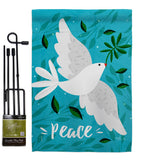 Want Peace - Expression Inspirational Vertical Impressions Decorative Flags HG120097 Made In USA