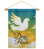 Day of Peace - Expression Inspirational Vertical Impressions Decorative Flags HG190074 Made In USA