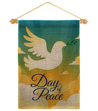 Day of Peace - Expression Inspirational Vertical Impressions Decorative Flags HG190074 Made In USA