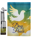 Day of Peace - Expression Inspirational Vertical Impressions Decorative Flags HG190074 Made In USA