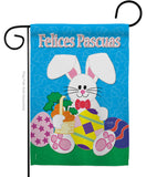 Felices Pascuas - Easter Spring Vertical Impressions Decorative Flags HG103029S Made In USA