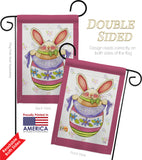 Egg Bunny - Easter Spring Vertical Impressions Decorative Flags HG103041 Made In USA