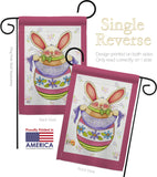 Egg Bunny - Easter Spring Vertical Impressions Decorative Flags HG103041 Made In USA