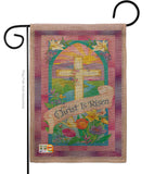 Christ is Risen - Easter Spring Vertical Impressions Decorative Flags HG103043 Made In USA