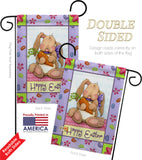 Bunny and Beans - Easter Spring Vertical Impressions Decorative Flags HG103056 Made In USA
