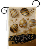 Golden Eggs Party - Easter Spring Vertical Impressions Decorative Flags HG103078 Made In USA