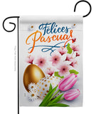 Felices Pascuas - Easter Spring Vertical Impressions Decorative Flags HG103081 Made In USA