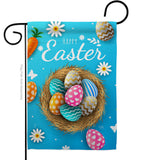 Colourful Egg Bracket - Easter Spring Vertical Impressions Decorative Flags HG103082 Made In USA