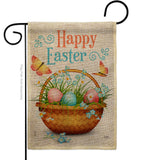 Easter Floral Basket - Easter Spring Vertical Impressions Decorative Flags HG103084 Made In USA