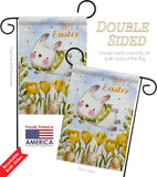 Too Cute Easter Bunny - Easter Spring Vertical Impressions Decorative Flags HG130368 Made In USA