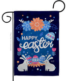 Happy Easter Bunny - Easter Spring Vertical Impressions Decorative Flags HG137365 Made In USA