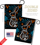 Colorful Bunny - Easter Spring Vertical Impressions Decorative Flags HG137389 Made In USA