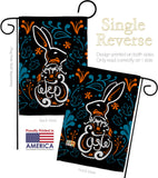 Colorful Bunny - Easter Spring Vertical Impressions Decorative Flags HG137389 Made In USA