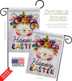 Happy Bunny - Easter Spring Vertical Impressions Decorative Flags HG137443 Made In USA