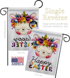 Happy Bunny - Easter Spring Vertical Impressions Decorative Flags HG137443 Made In USA