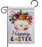 Happy Bunny - Easter Spring Vertical Impressions Decorative Flags HG137443 Made In USA