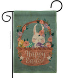 Bunny in Basket - Easter Spring Vertical Impressions Decorative Flags HG190060 Made In USA