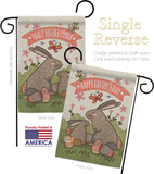 Happy Easter's Day with Colourful Bunny Eggs - Easter Spring Vertical Impressions Decorative Flags HG192020 Made In USA